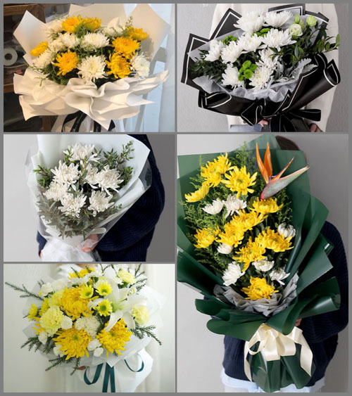 贵州毕节市赫章县古达乡丰产村白事花束代送